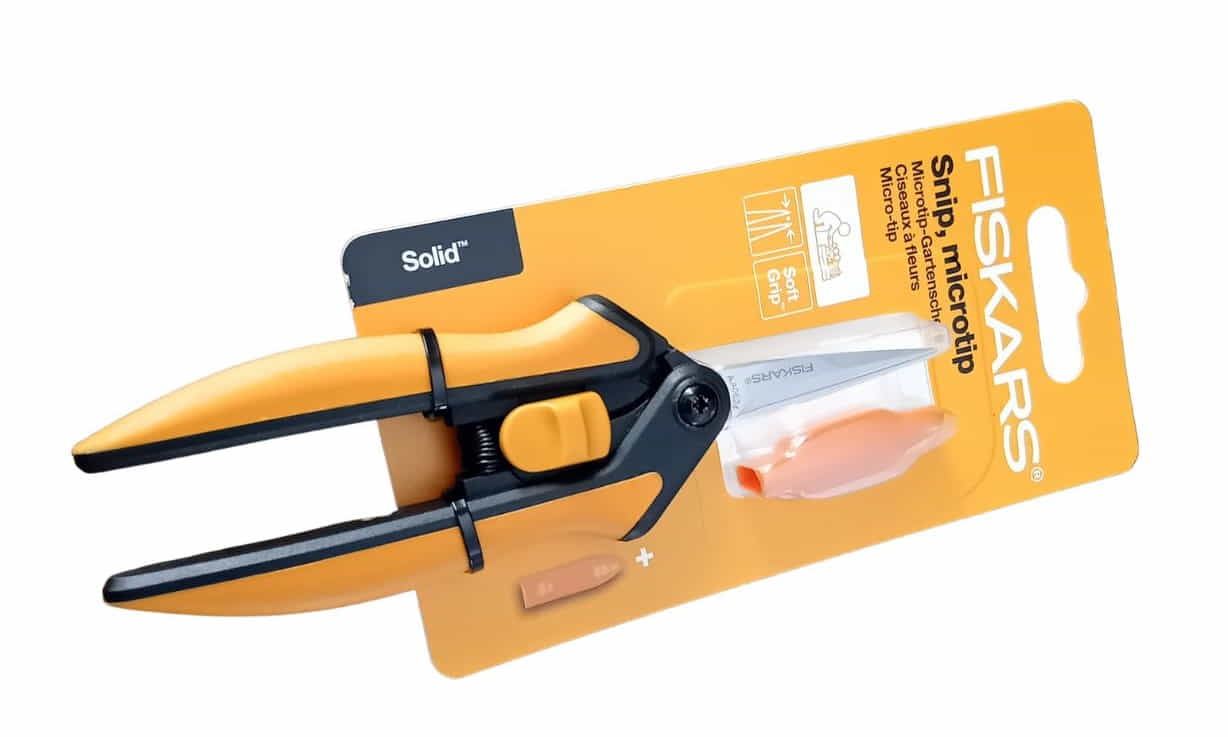 Fiskars Cesoie da rifinitura Fiori bonsai lavori potatura di con Microtip SP13,