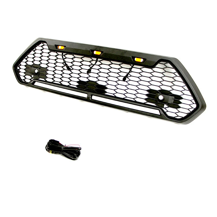 2020 New Style Honeycomb Front Grille With Amber Light Fit for RAV4