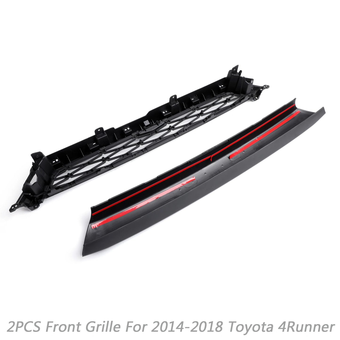 2PCS PZ323-35056 Front Grille for Toyota 4Runner TRD PRO 2014-2019 PZ327-35053 Car Grille With Logo