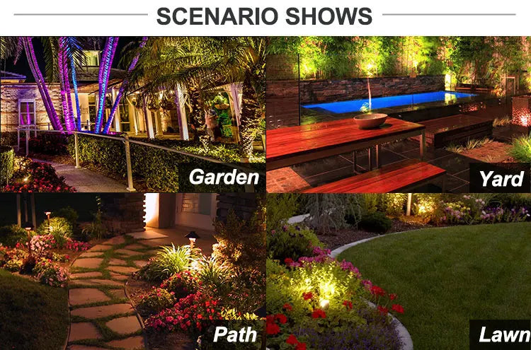 USA Warehouse LT2105A 2700K-6000K IP65 12 Volt Garden Spike Low Voltage Landscape Spot Light Aluminum