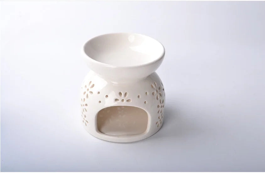 Candle Jar Oil burner Aromatherapy Aroma Ceramic Oil Diffuser Tealight Holder Home Bedroom Decor Christmas Housewarming Gift
