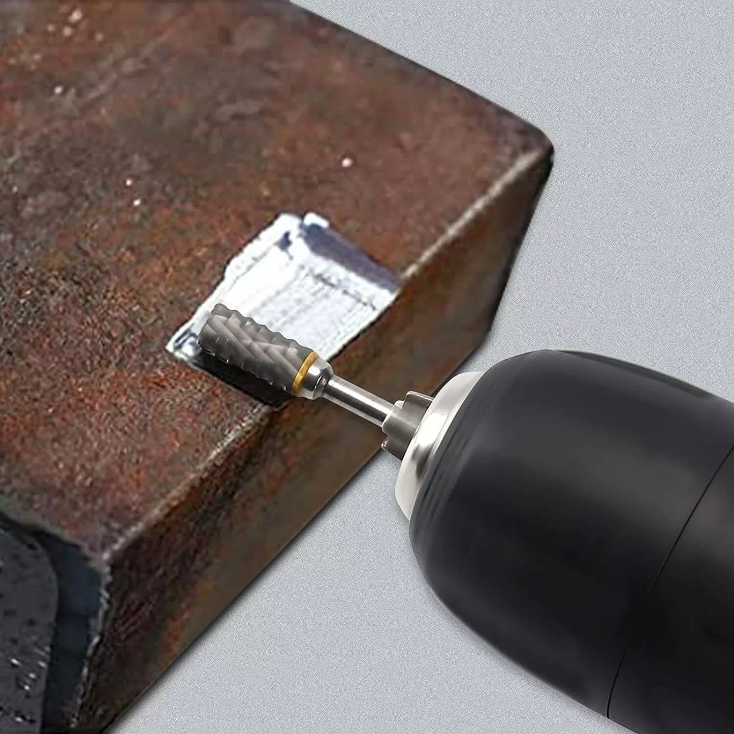 24h-USA Warehouse Shipping Tungsten Carbide Rotary Burr Bit Set 1/8" Cutting Carving Burrs for Dremel Tool