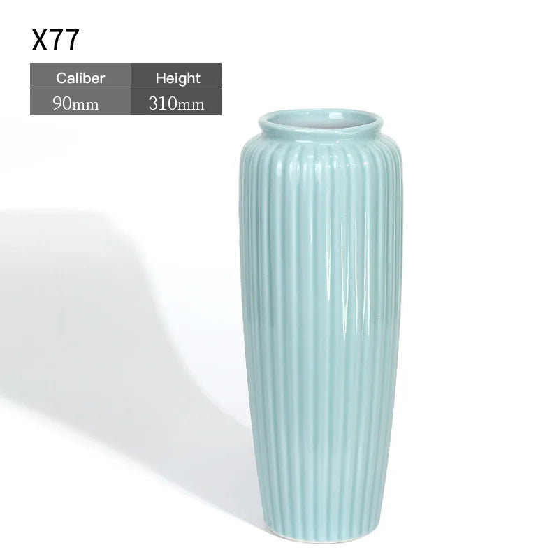 Ceramic Vase Chinese Style Tabletop Vase Decoration Living Room Flower Arrangement Flower Art Decoration Jewelry Home