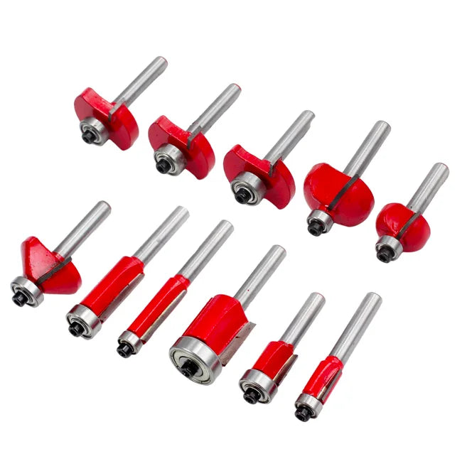 Kits008 35Pcs 6mm Tungsten Carbide Wood Router Bit Set for WoodWorking TCT 35pcs Router Bit Set