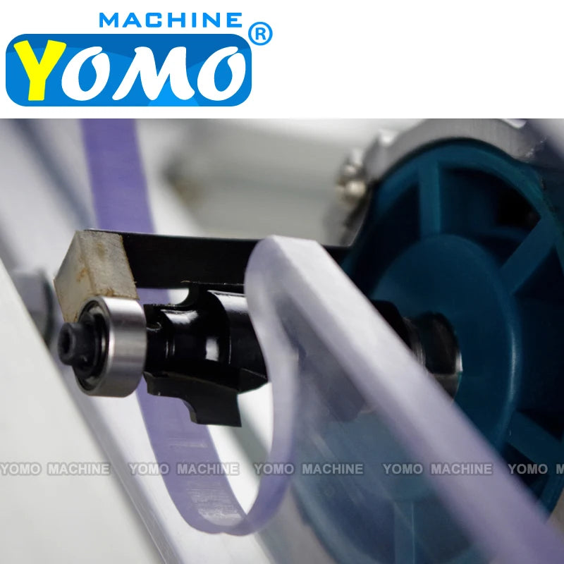 Tracking Trimming Machine PVC Edge Cutter Edge Banding Trimmer Woodworking Corner Rounding Machinery