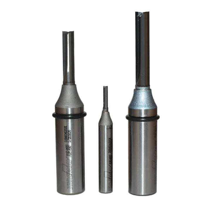 Tideway Industries Grade 1/4 1/2 Inch Shank 2 Flutes TCT Straight End Mill Woodworking Router Bit, diameter - 1/2*3*22