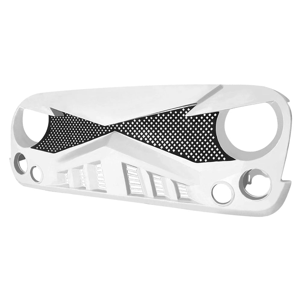 US Stock White Knight Style Grille for Jeep Wrangler JK 2007-2018