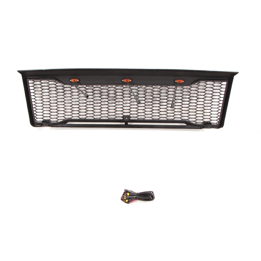 Auto Parts Front Grille Mesh Grille W/LED Fit for 1992-1996 Ford BRONCO F150