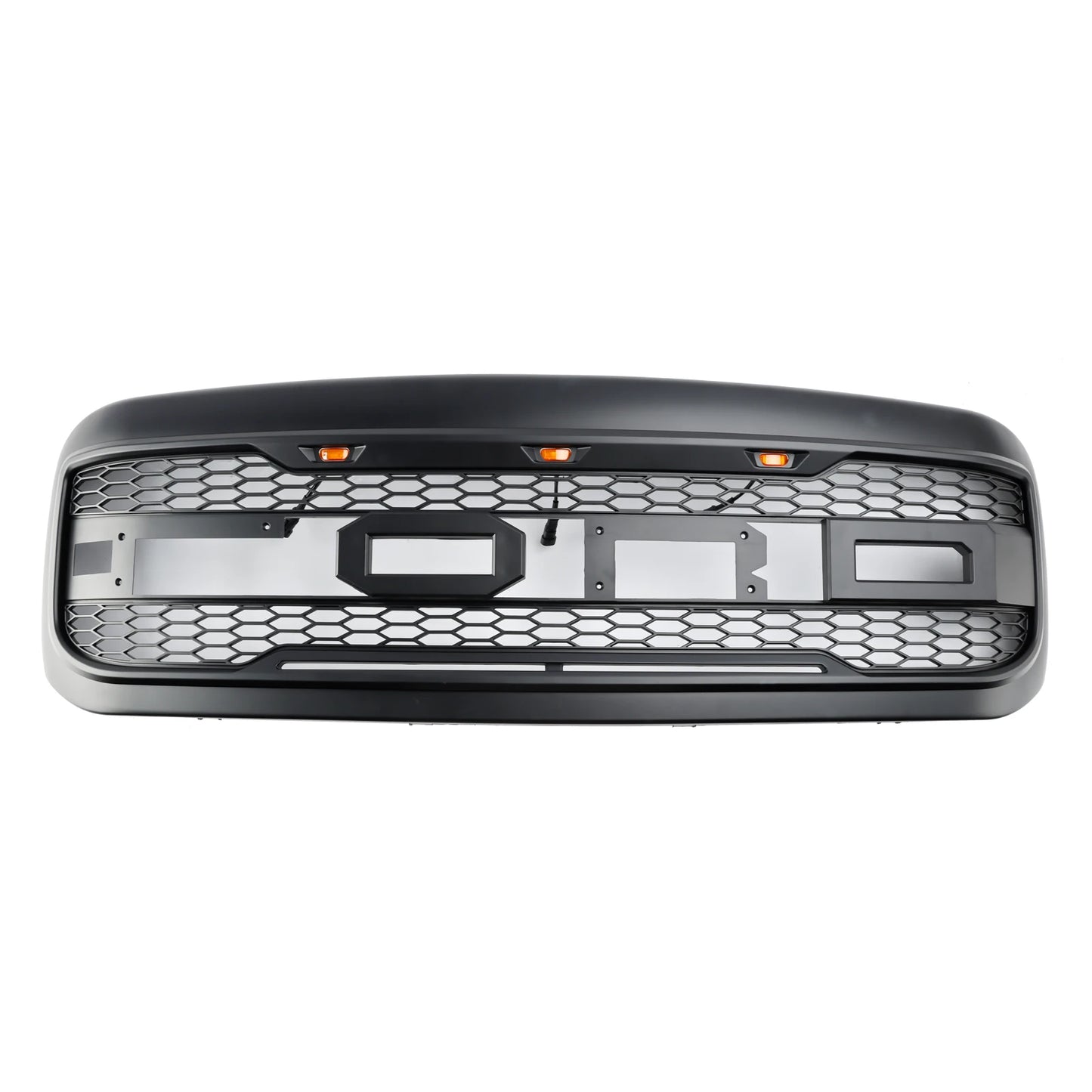 1999-2004 F250 F350 F450 F550 Excursion for Ford Raptor Style Grill Replacement Super Duty Black with Letter