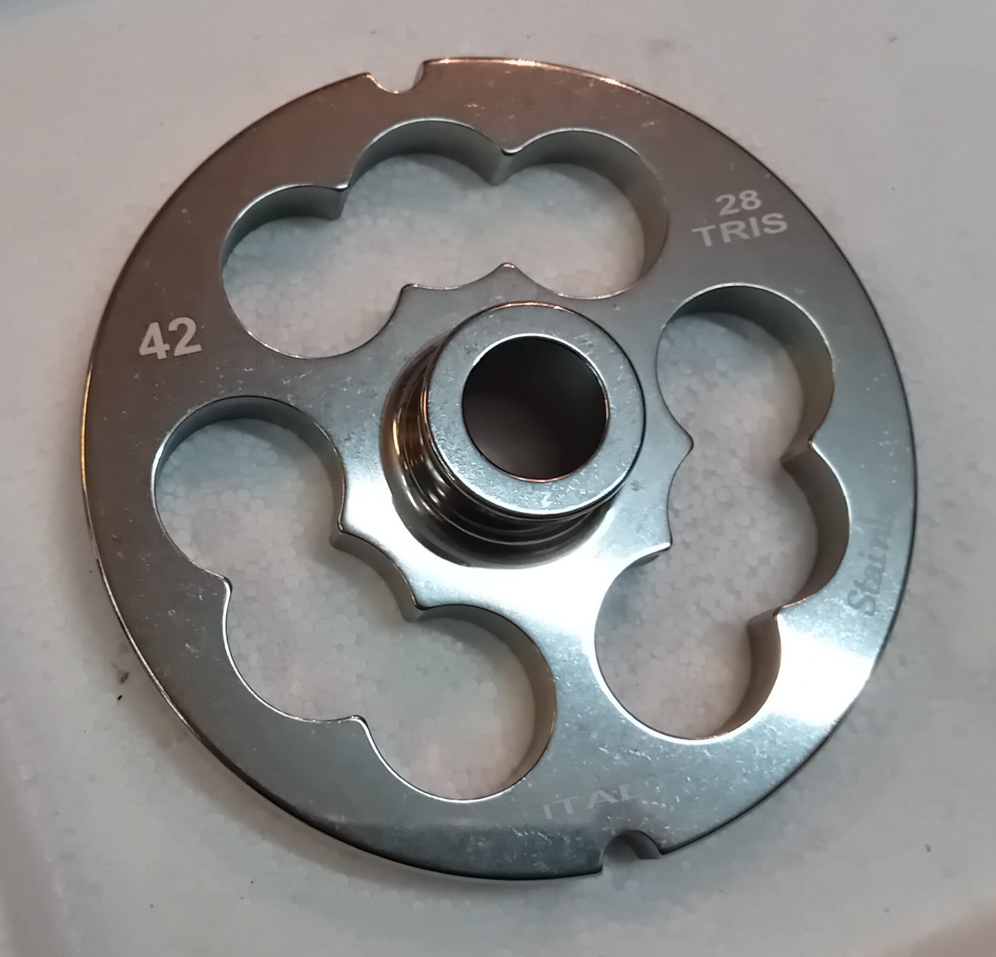 PIASTRA INOX PER TRITACARNE FAPATOOLS MOD. 42 FORO TRIS/COTICHE