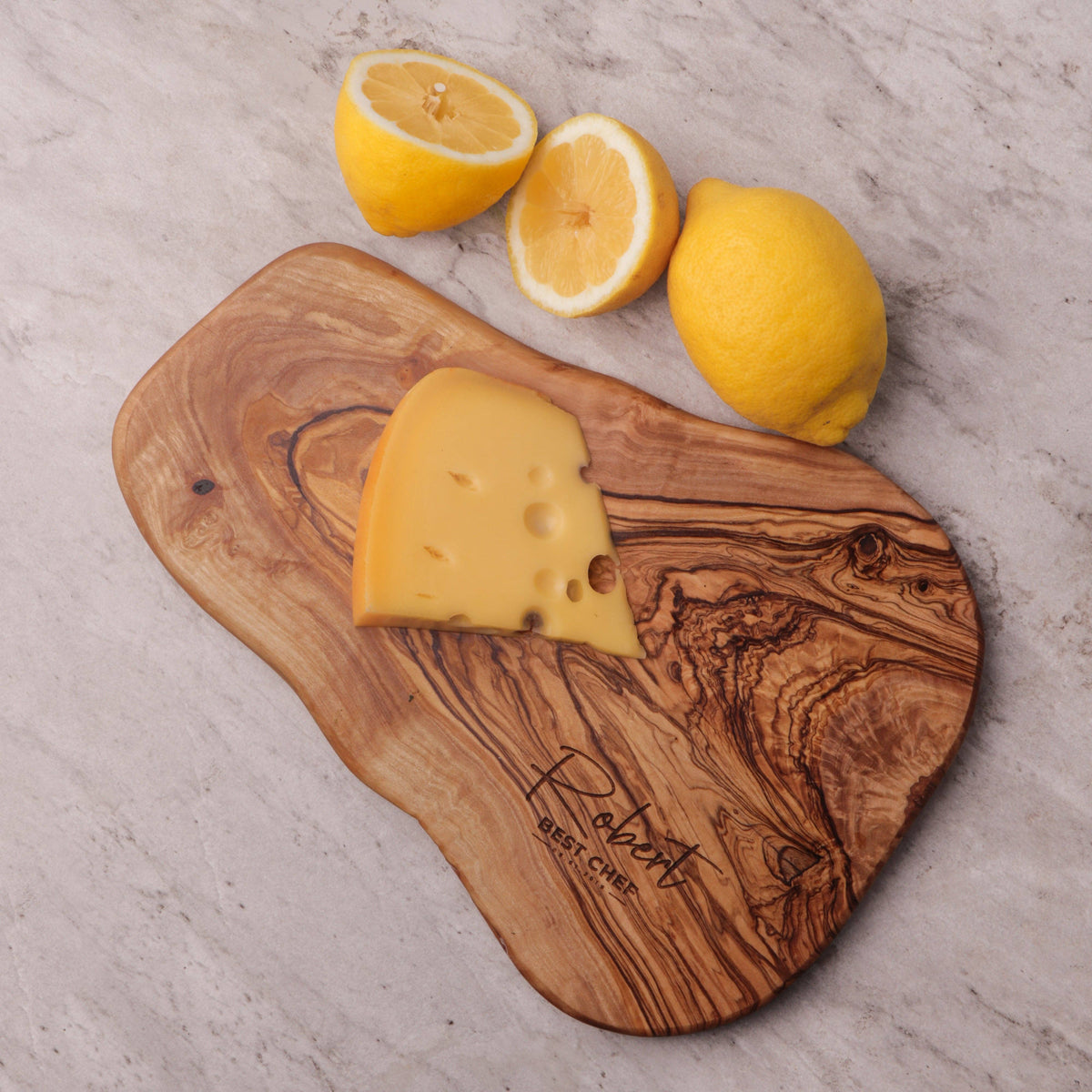 Tagliere in olivo naturale, fatto a mano e rustico