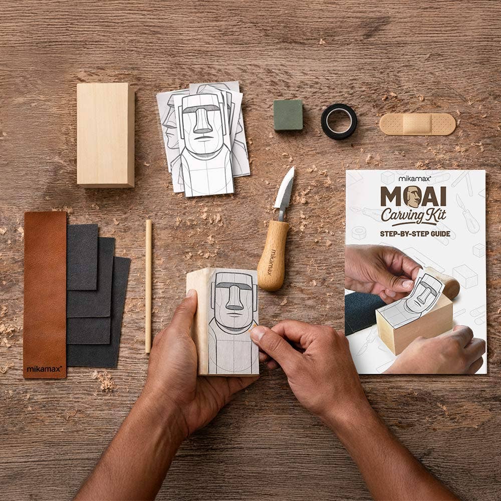 Kit per intaglio in legno Moai