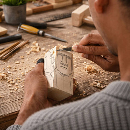 Kit per intaglio in legno Moai