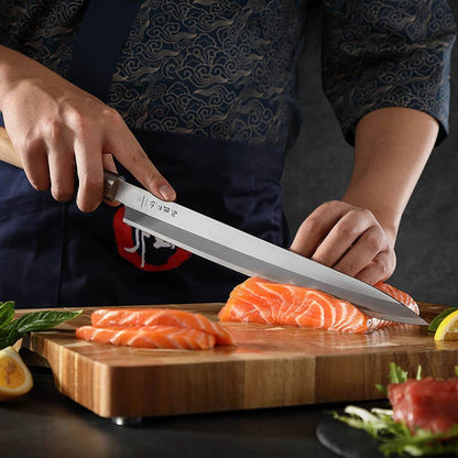 Coltello da sashimi hezhen 270+fodero in legno