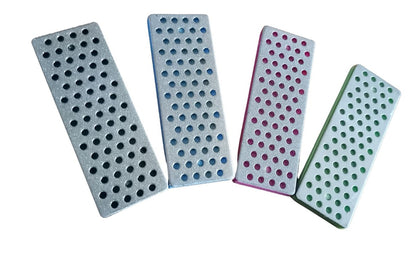 set lime diamantate per bordi da sci professionale 4 pezzi DMT LX1625