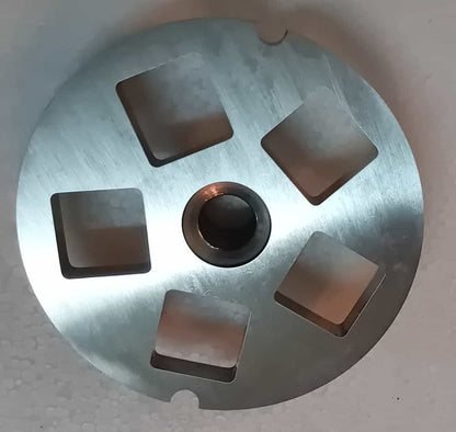 PIASTRA INOX PER TRITACARNE FAPATOOLS  MOD. 22 FORO Q18 mm