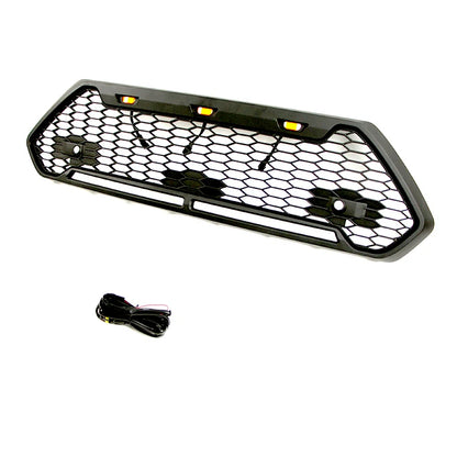 2020 New Style Honeycomb Front Grille With Amber Light Fit for RAV4