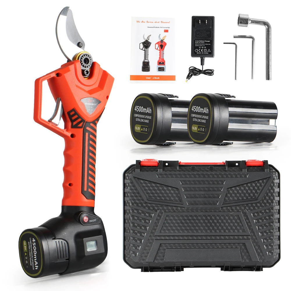16.8V 40MM Electric Scissors with Brushless Motor, Cordless Electric Pruning Shears for Pruning Trees and Shrubs and Fruit Trees