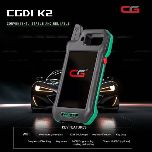 2025 Wifi CGDI K2 Professional Multi-Functional Smart Locksmith Key Tool Remote Generator 1-Year Warranty Supports 96Bit ID48