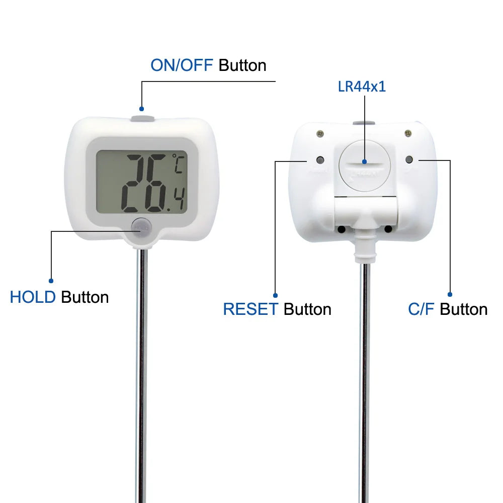 Digital Household Kitchen Cooking Food Thermometer for BBQ Meat Essential Utensil