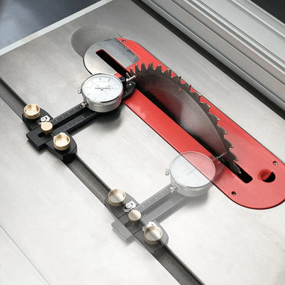 Professional Grade Adjustable Table Saw Dial Indicator Gauge Fence Alignment Jig Hand Tools