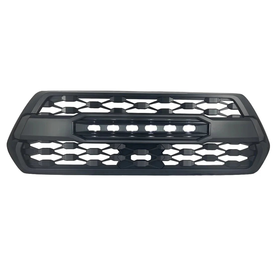 US Stock Front Grille With Led Off-Road Lights for 2016-2021 Toyota Tacoma- Matte Black