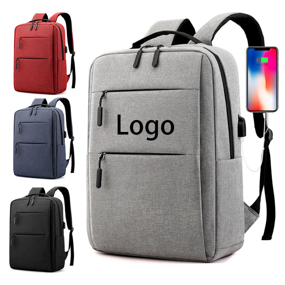 Men Woman Travelling Waterproof USB Recharging 15.6 Inches Backbag Business Laptop Backpack WIth USB