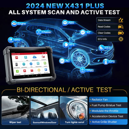 2025 Launch X431 IMMO PLUS Key Programming Car OBD2 Scanner ECU Coding Automotive Diagnostic Tool Vehicle Engine Analyzer
