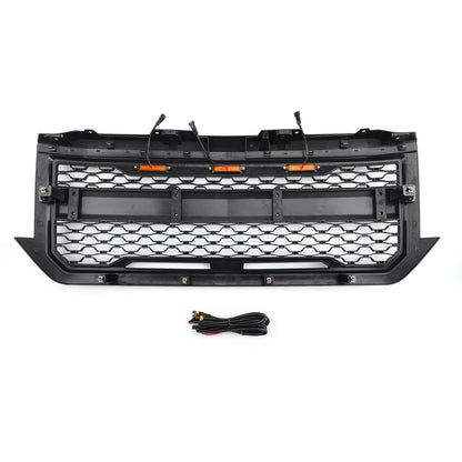 LED Light Front Bumper Grill Grille Chevrolet Silverado 1500 2016 2017 2018 With Letter
