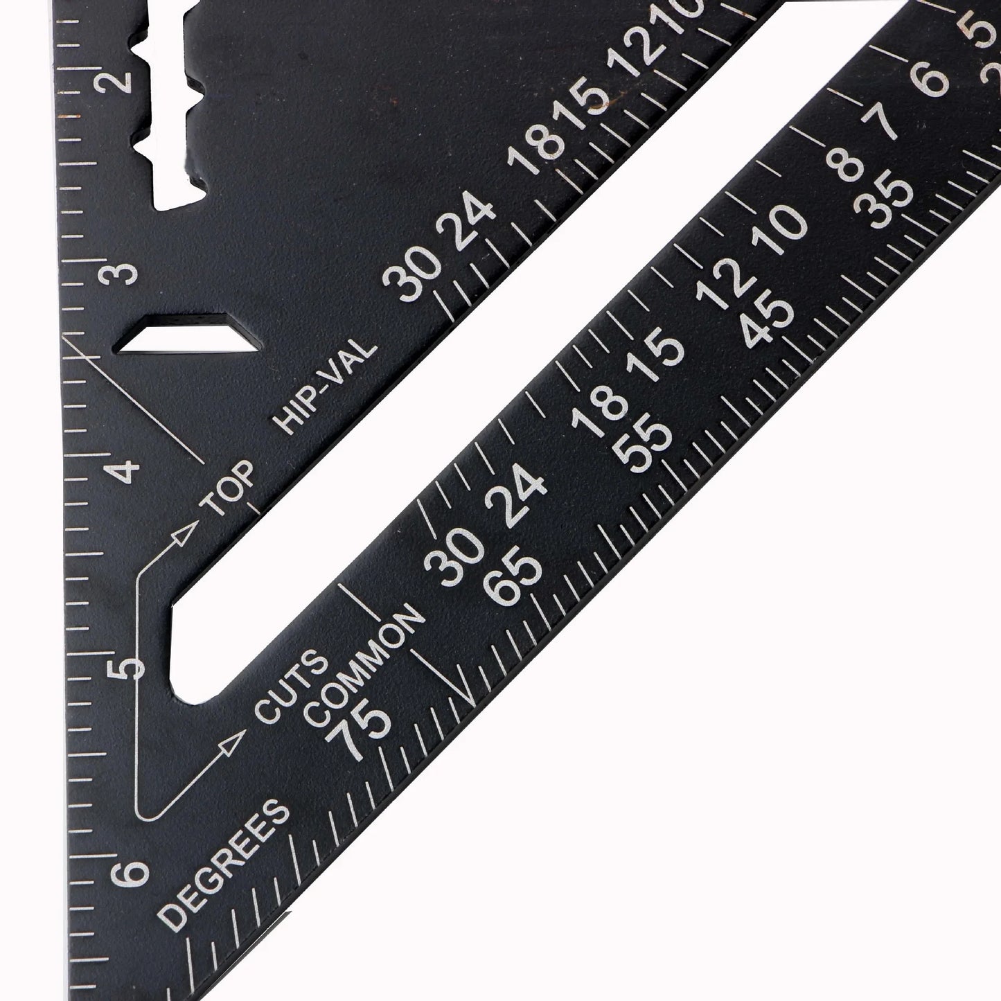 L-HT102 Triangle Ruler 7 Inch Aluminum Alloy Metric Angle Carpenter Measurement Ruler Woodworking Tools Measuring