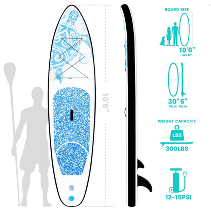 FUNWATER Dropshipping OEM Hot Sales 10'6" sup Paddle Board sup Boards Stand up Paddle Board Sub Table De Surf
