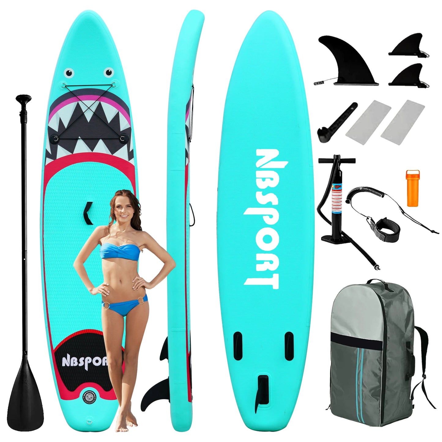 3M Inflatable Surfing Paddle Board comfort Grip Inflatable Stand up Jet Board