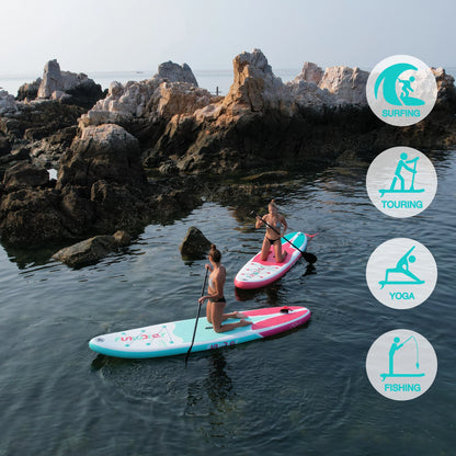 FUNWATER Dropshipping OEM 11' Blue Wholesale sup Inflatable Paddle Soft Top Surf Board Standup Paddle Board Water Sports