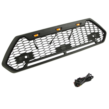 2020 New Style Honeycomb Front Grille With Amber Light Fit for RAV4