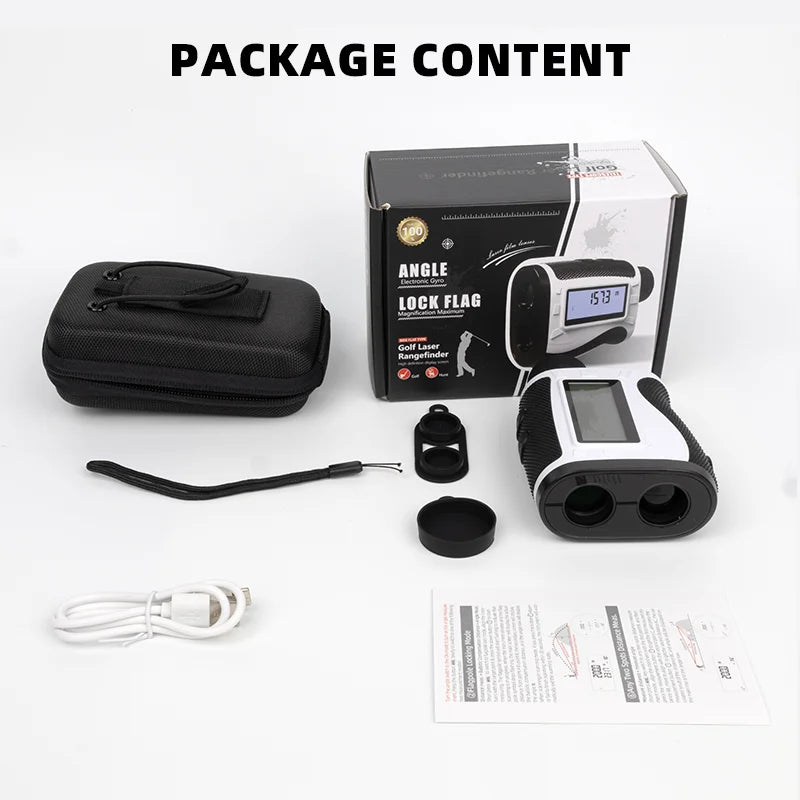 Handheld Golf Range Finder with Long Scope 905nm Laser Measure LCD Display Laser Rangefinder