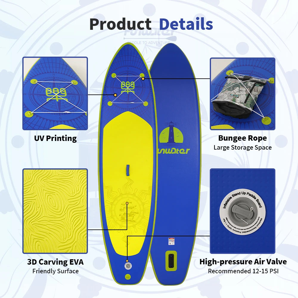 US Free Shipping Dropshipping Wholesale sup Waterplay Surfing Surfboard Stand up Paddle Board Surf Board Paddle Board Inflatable
