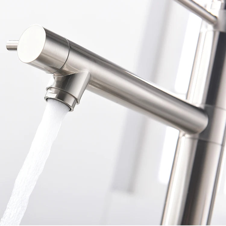 High Quality Contemporary Design Commercial Kitchen Faucet Wholesale Deck Mounted Thermostatic Single-Hole Brass Body Ceramic