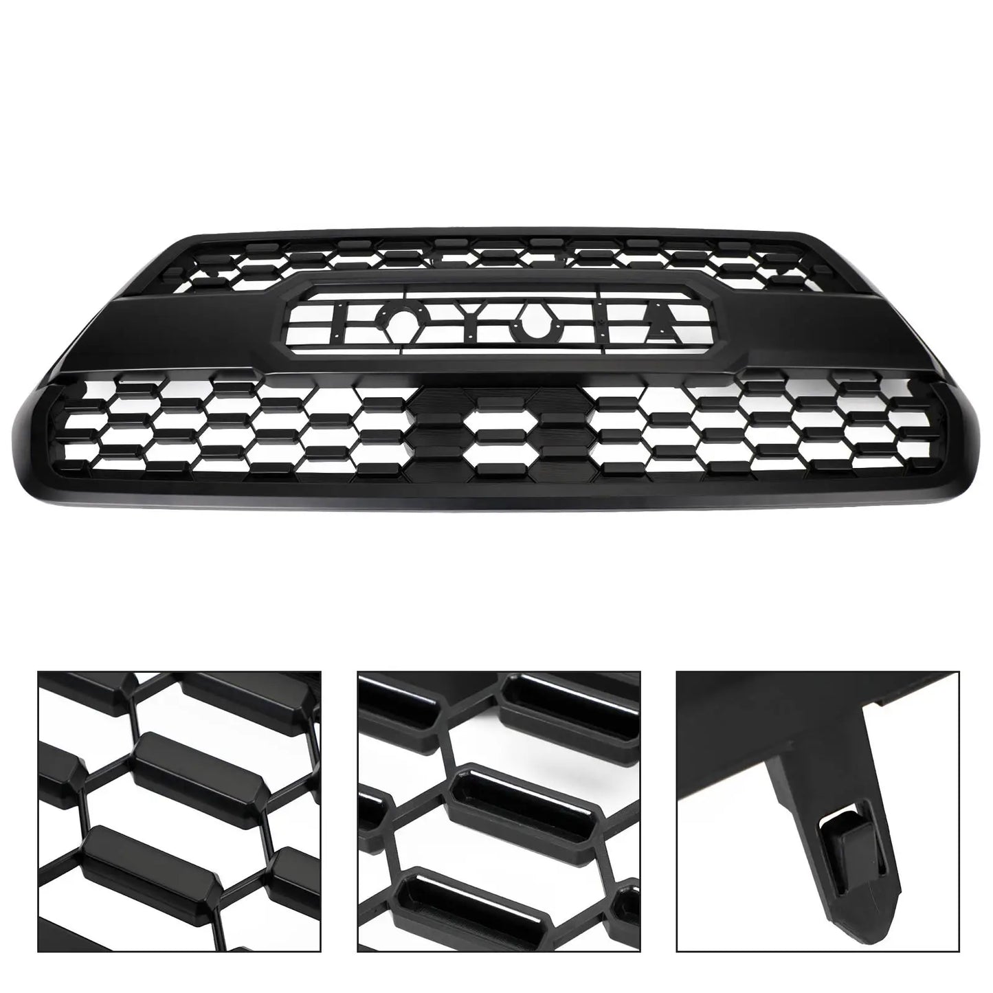 Free Shipping USA Grille for Toyota Tacoma 2016-2023 TRD Pro LED Lights Matte Black Front Grille With Letter