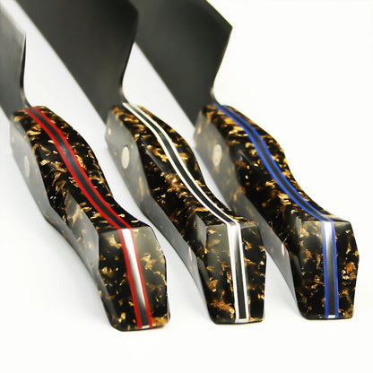 New Product Full Tang Vacuum Treated 10Cr15MoV High Carbon Steel 8 Inch Handmade Chef Knife