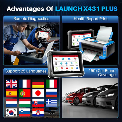 2025 Launch X431 IMMO PLUS Key Programming Car OBD2 Scanner ECU Coding Automotive Diagnostic Tool Vehicle Engine Analyzer