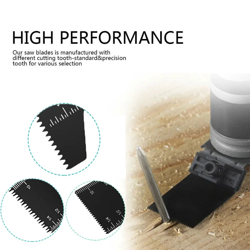 Professional Quick Release 20pcs Pack Multi Tool Oscillating Multitool Saw Blades Set for Cutting Wood, Plastic and Metal