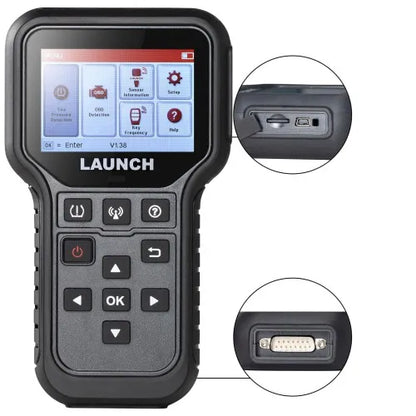 2025 CRT5011E TPMS Sensor Relearn Tool with 315+433MHz Support Read/Activate/Program/Relearn/Reset Key Fob Test Code Reader