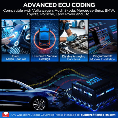 2025 Kingbolen Newest K10 Elite Bi-directional Control Full System Diagnostic Scan Tool DOIP CANFD ECU Coding Machine