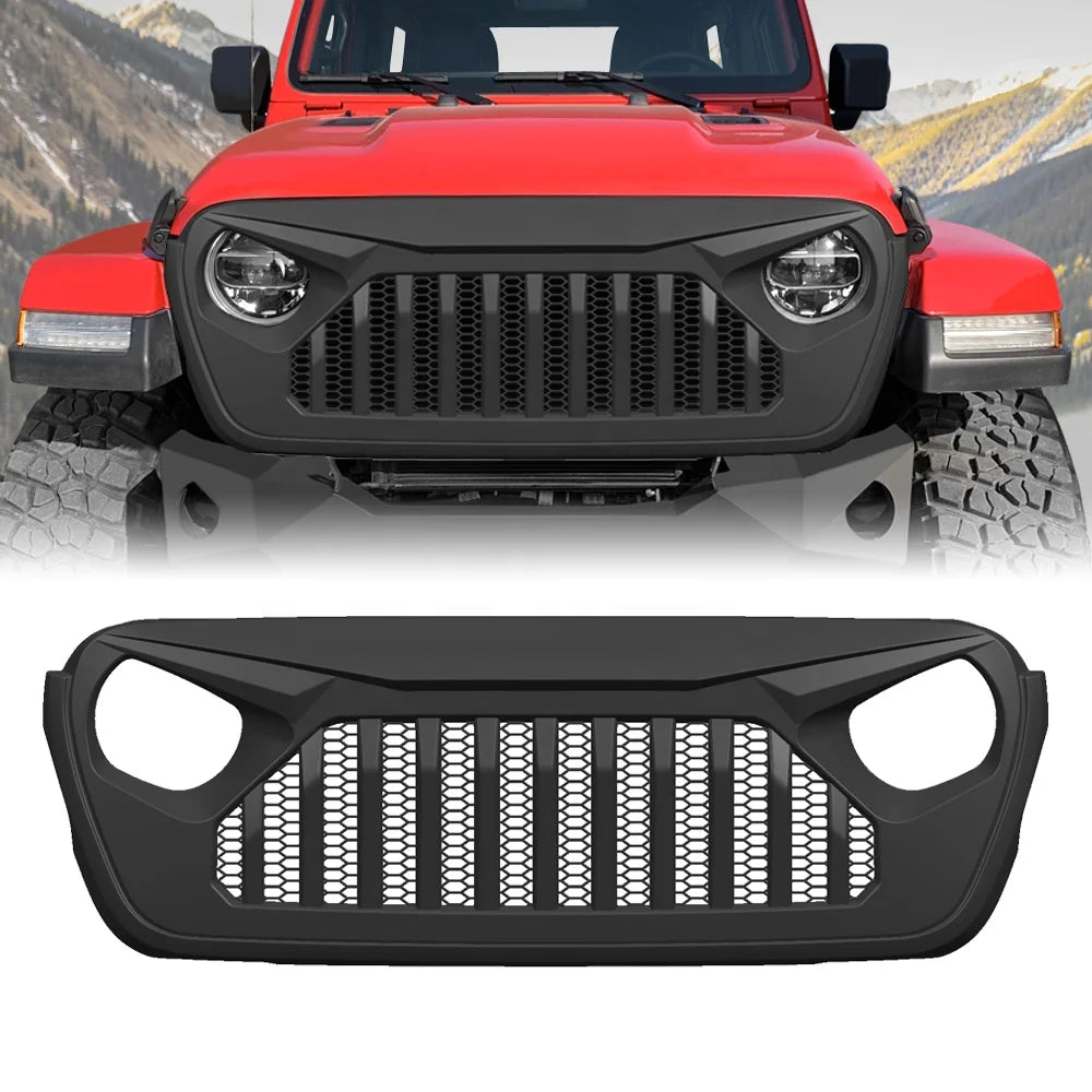 US STOCK Front Grille for jeep wrangler Jl/gladiator JT 2018-2022 White&Black Factory Price