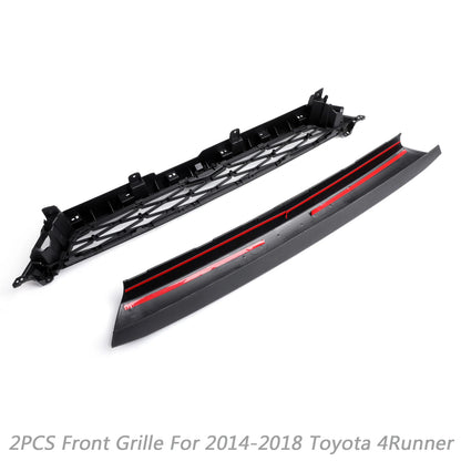 2PCS PZ323-35056 Front Grille for Toyota 4Runner TRD PRO 2014-2019 PZ327-35053 Car Grille With Logo