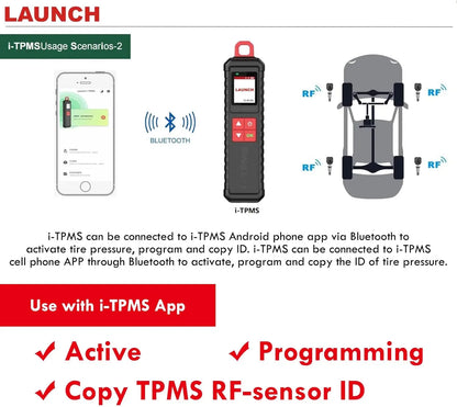 2025 LAUNCH NEW X431 I-TPMS(TS GUN) TPMS Tire Pressure Detector Handheld Car Diagnostic Tool