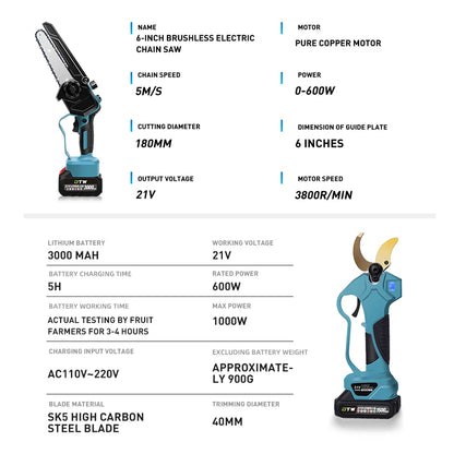 DTWA1-0021+0047 the Factory Sells Electric Saws and Pruners for Gardens and Homes
