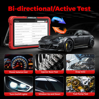 2025 Lasted Kingbolen K10 Elite Bidirectional OBD2 Scanner with Topology Map CANFD DOIP ECU Cdoing Diagnosis Machine