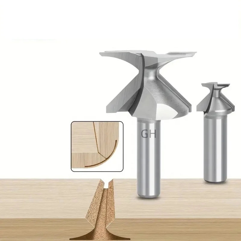 R18 R30 Woodworking Circular Bending Grooving Tool Arc Wood Bending Integrated Forming Router Bits
