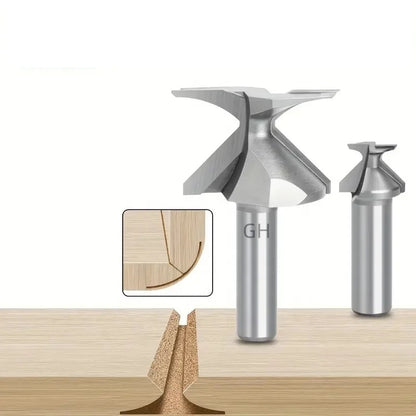 R18 R30 Woodworking Circular Bending Grooving Tool Arc Wood Bending Integrated Forming Router Bits